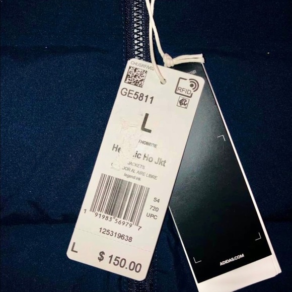 NWT Men’s Adidas GE5811 Helionic Ho Down Jacket - Picture 8 of 8